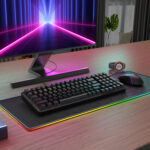 S162 RGB 3-Mode Wireless Mechanical Gaming Keyboard and Mouse Combo - Black - Image 6