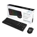 S162 RGB 3-Mode Wireless Mechanical Gaming Keyboard and Mouse Combo - Black - Image 8