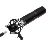 BLAZAR Cardioid USB Gaming Mic and Tripod - Black - Image 4