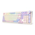 K768 EISA 100 RGB Wireless Gaming Keyboard - Lilac - Image 4