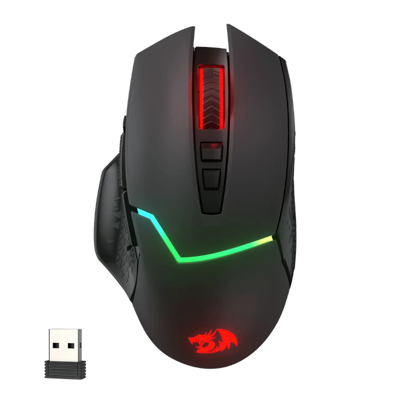 RD-M690-PRO_wr_01 Mirage Pro 8000DPI RGB Wireless Gaming Mouse - Black - Image 1