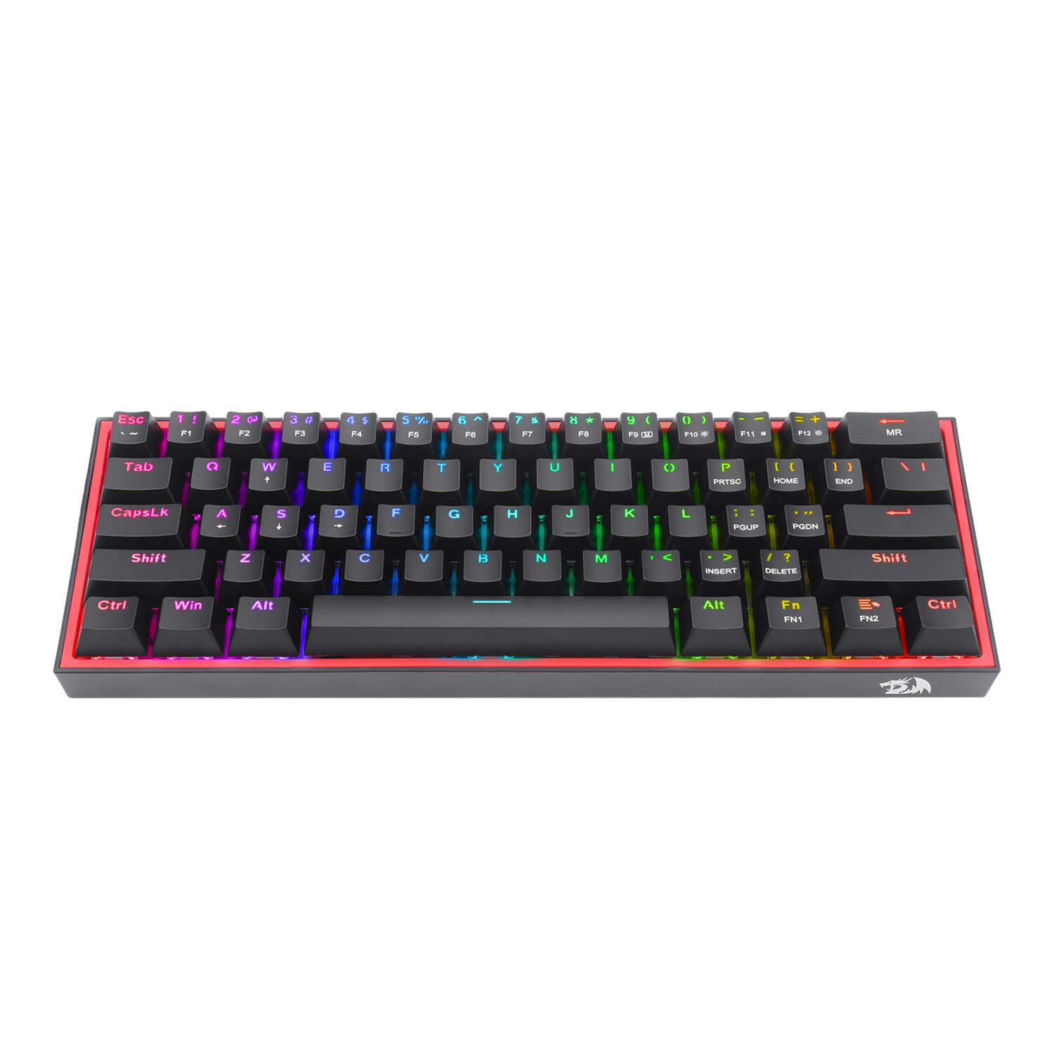 K617-RGB-WR-01 K617 FIZZ 60% Wired RGB Gaming Keyboard - Black - Image 1