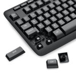 BK-7366 Full-size Ergonomic Membrane Office Keyboard - Black - Image 7
