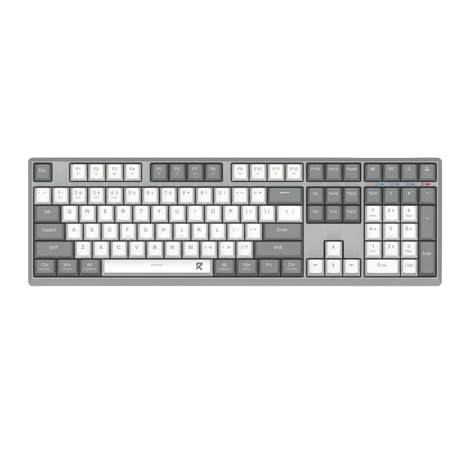 RD-BK-7485_-Redragon-BK-7485-Wireless-Office-Keyboard-Black_wr01 BK-7485 Wireless Office Keyboard - Grey - Image 1