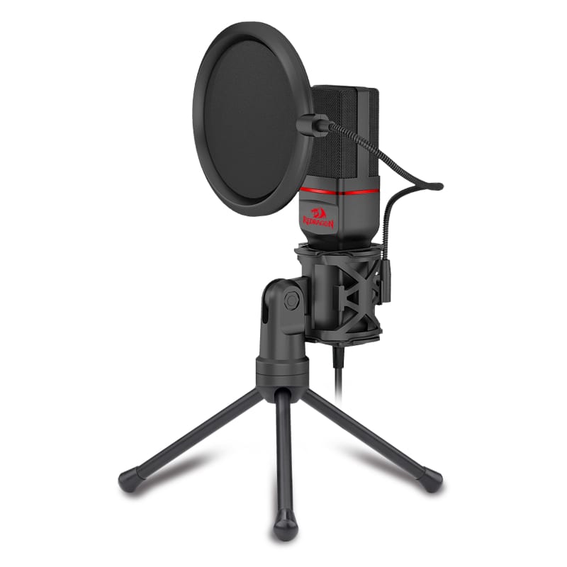 RD-GM100_wr_01 SEYFERT 3.5mm Aux Gaming Mic and Tripod - Black - Image 1