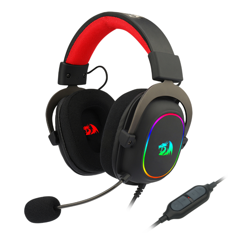 RD-H510-RGB_wr_01 Over-Ear ZEUS-X USB RGB Gaming Headset - Black - Image 1