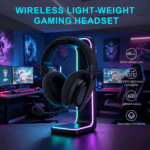 H819 QUAD AIR Wireless Gaming Headset - Black - Image 8