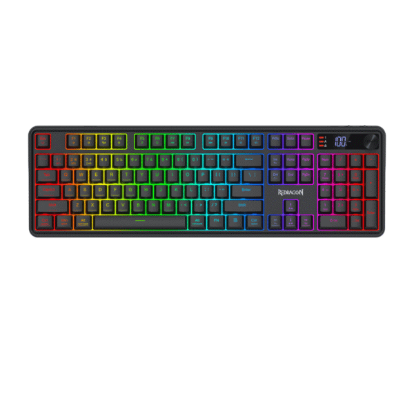 RM104 PRO VOLCANO RGB Wireless Membrane Gaming Keyboard - Black