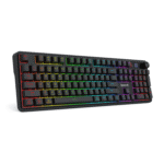 RM104 PRO VOLCANO RGB Wireless Membrane Gaming Keyboard - Black - Image 2