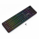 RM104 PRO VOLCANO RGB Wireless Membrane Gaming Keyboard - Black - Image 4