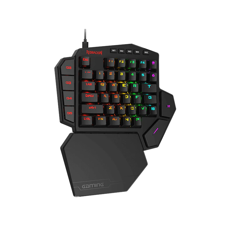 RD-K585RGB-PRO_wr_05 Diti Elite Pro One-Handed RGB Wireless Mechanical Gaming Keyboard - Black - Image 1