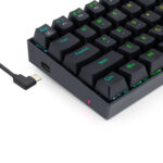 DRAGONBORN Wired Mechanical Keyboard RGB 67Key Design - Black - Image 3