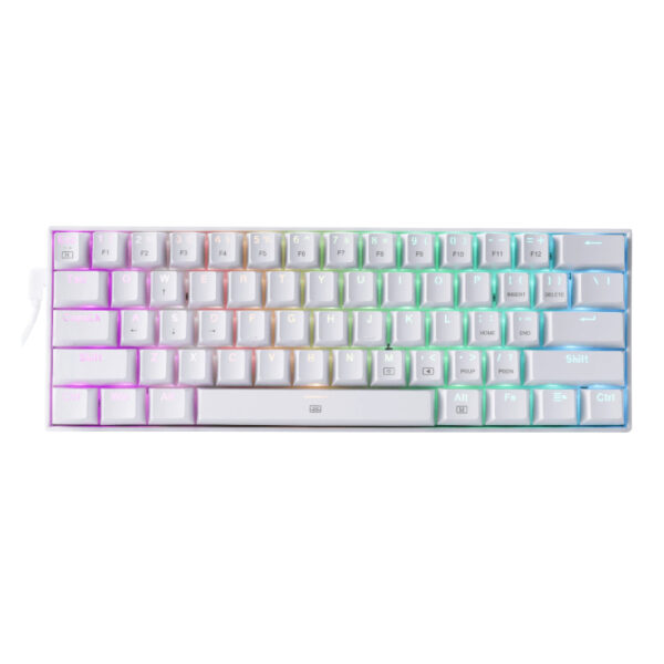 DRAGONBORN Wired Mechanical Keyboard RGB67Key Design - White