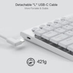 K632 HORUS Mini 60% RGB Wired Gaming Keyboard – White - Image 5