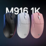 M916 PRO 1K 3-Mode Wireless Gaming Mouse - Black - Image 4