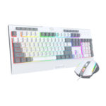 S151 Wired RGB Gaming Keyboard and Mouse Combo - White and Grey