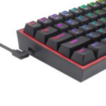 K616 FIZZ Pro 61-Key RGB Mechanical Gaming Keyboard – Black (60%, RGB, Wireless/Wired, Hot-Swappable) - Image 8