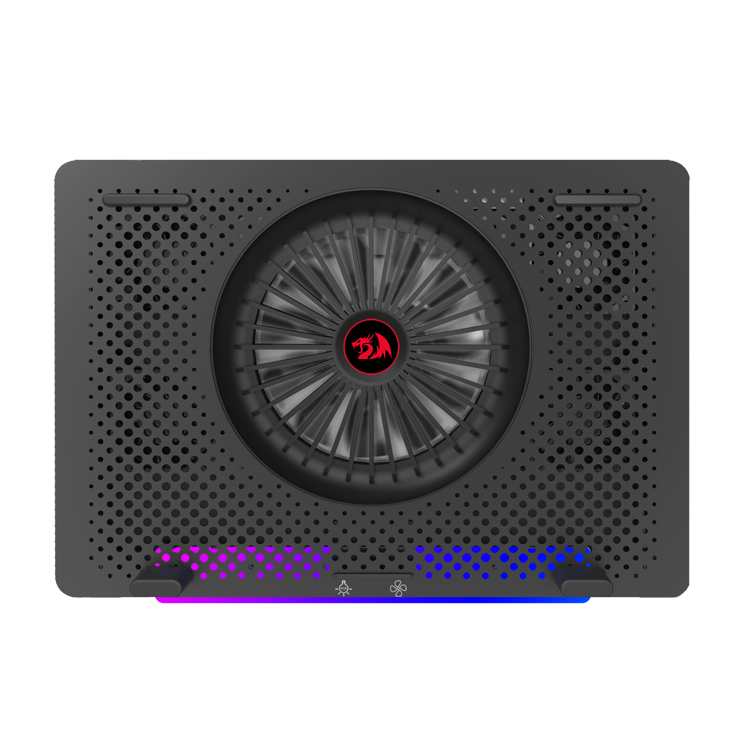 RD-GCP500_REDRAGON-Dual-USB-5-Fan-RGB-Gaming-Notebook-Stand_wr_01a Dual USB 5 Fan RGB Gaming Notebook Stand - Image 1