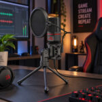 SEYFERT 3.5mm Aux Gaming Mic and Tripod - Black - Image 6
