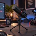 BLAZAR Cardioid USB Gaming Mic and Tripod - Black - Image 6