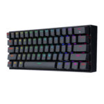 DRACONIC PRO Mechanical 61 Key|Bluetooth 5.0|RGB 9 Colour Modes|Rechargable Battery|Type-C Charging Cable Gaming Keyboard - Black - Image 3