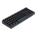 DRACONIC PRO Mechanical 61 Key|Bluetooth 5.0|RGB 9 Colour Modes|Rechargable Battery|Type-C Charging Cable Gaming Keyboard - Black - Image 5