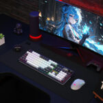 K762WB-RGB-PRO LCD Full-size Gasket Mechanical Keyboard - Black - Image 6