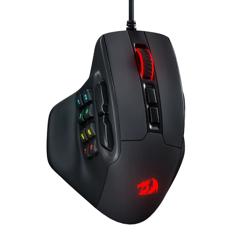 RD-M811-RGB_wr_01 Aatrox 6200DP RGB MMO Gaming Mouse - Black - Image 1