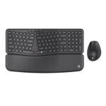 BS7161 2.4G Wireless Keyboard and Mouse Combo - Black