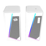 GS20W ANVIL 3W 2.0 RGB Stereo Desktop PC Speakers - White - Image 4