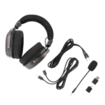 FURY WRS Over-Ear Wireless Gaming Headset - Black - Image 6