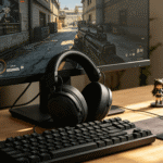 H893 CROSSFIRE Over-Ear Wireless Gaming Headset - Black - Image 7