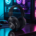 H894 TITAN Wireless Gaming Headset - Black - Image 7