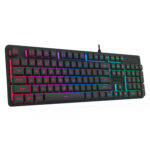 K521 Upgrade Rainbow LED 104-Key Membrane Gaming Keyboard - Image 4