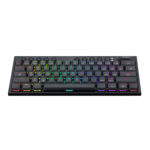 Horus Mini 61Key Red Switch RGB Low Profile Gaming Mechanical Keyboard - Black - Image 2