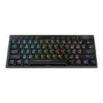 Horus Mini Pro 61Key Wireless Bluetooth Red Switch RGB Low Profile Gaming Mechanical Keyboard - Black - Image 5