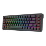 NOVA K709 65% Wired Gasket RGB Gaming Keyboard - Black - Image 2