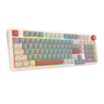 EISA 100 Retro RGB Wireless Mechanical Keyboard - Cream/Grey - Image 3