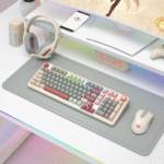 EISA 100 Retro RGB Wireless Mechanical Keyboard - Cream/Grey - Image 8