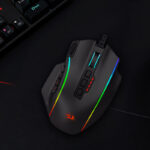 PERDICTION 4 12400DPI RGB MMO Ergo Gaming Mouse - Black - Image 7